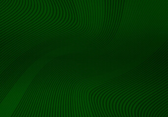 Abstract Green Background with Stripes. Vector Minimal Banner. Minimalist Geometric Texture with Gradient.