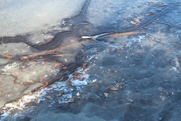 ice on the river