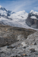 Mountains and glacier