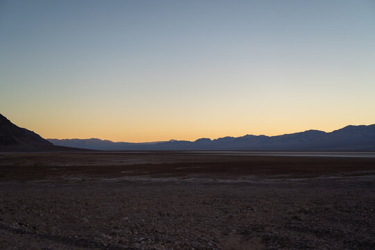 sunset in the mountains