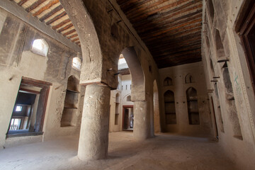 Bahla Castle from the inside. Bahla, Oman .