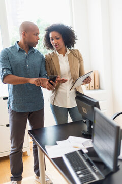 Business people talking in office