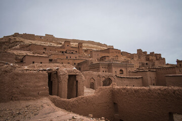 Ancient ruin buildings, Ouarzazate, Souss-Massa-Draa, Morocco
