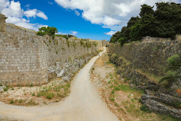 Ancient part off  Rhodes city - Rhodes Island - Greece,mediterranean,Europe