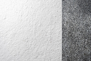 The Black-White Background is Divided into Two Parts. Close Up Natural Background for the Text Placement.