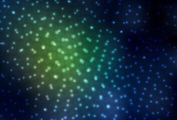 Dark Green vector texture with disks.