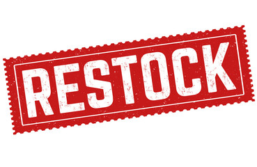 Restock grunge rubber stamp