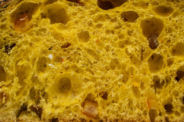 texture di panettone artigianale