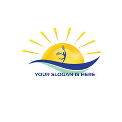 Sun icon logo design