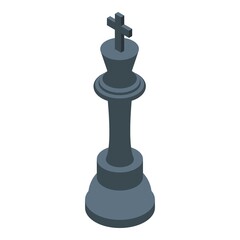 Businessman successful king icon. Isometric of businessman successful king vector icon for web design isolated on white background