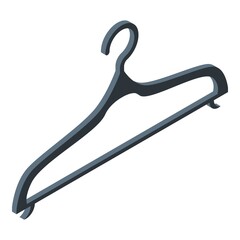 Clothes hanger icon. Isometric of clothes hanger vector icon for web design isolated on white background