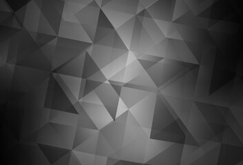Fototapeta premium Light Gray vector polygonal pattern.