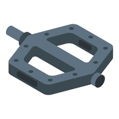 Bicycle repair pedal icon. Isometric of bicycle repair pedal vector icon for web design isolated on white background