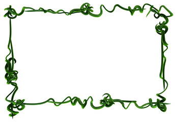 Plant Vines Green, Curl Frame