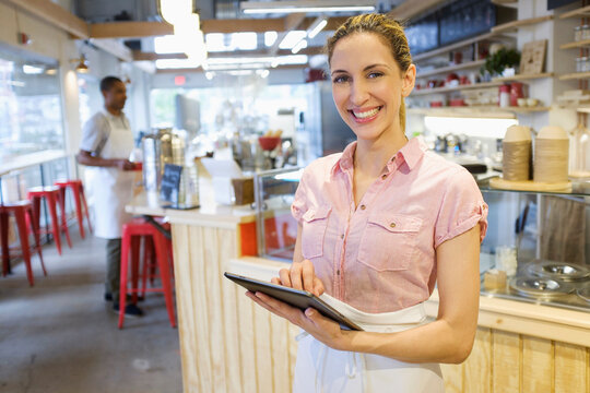 Portrait of bakery owner