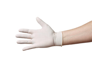 latex glove protective deal virus corona coronavirus disease epidemic medical health handshake hand