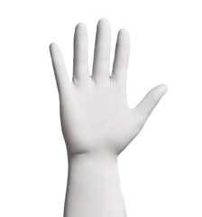 Obraz premium latex glove protective protection virus corona coronavirus disease epidemic medical health hygiene hand