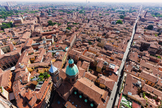 Aerial view of city