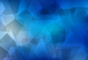 Obraz premium Light BLUE vector texture with abstract poly forms.