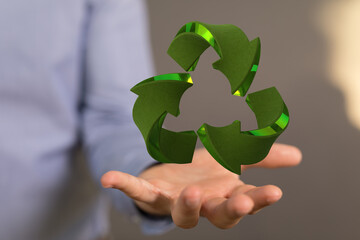 Fototapeta na wymiar Concept of recycling - 3d rendering eco