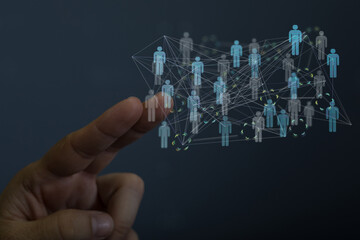 conference team work connection digital concept