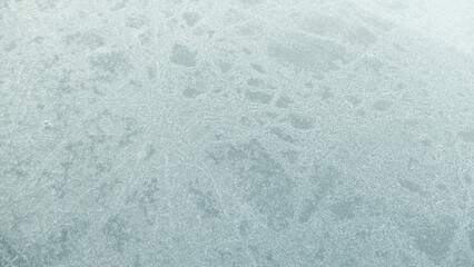 icy background structure on the window