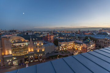 Moscow historical city roof