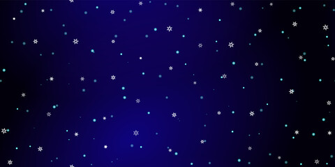 Falling Snowflakes seamless pattern flying snow