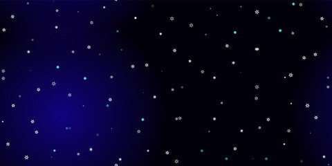 Falling Snowflakes seamless pattern flying snow