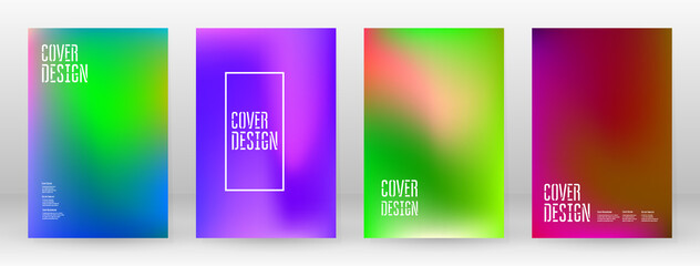 Pastel Soft. Rainbow Gradient Set Color Background