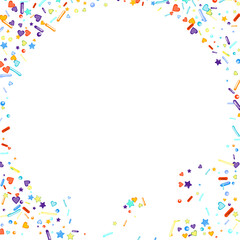 Sprinkles grainy. Cupcake donuts background.