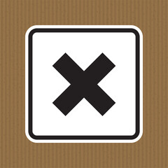 Obraz premium Beware Irritant Sign Isolate On White Background,Vector Illustration EPS.10