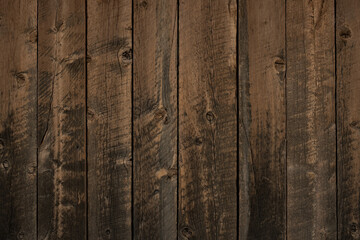 Close up of wooden wall with varying shades