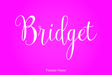 Handwritten Cursive Calligraphy Female Name 