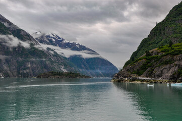 Inlet on Alaskan coastline.