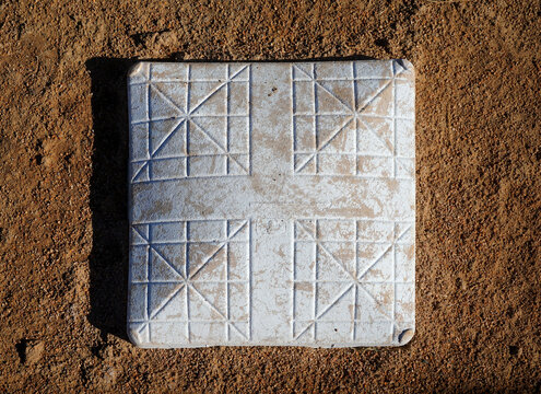 Baseball Bag On Dirt Infield