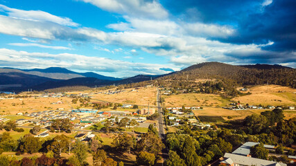 Drone Landscape shots over New Norfolk