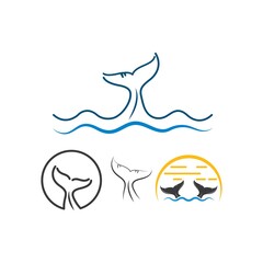 whale tail icon vector illustration design