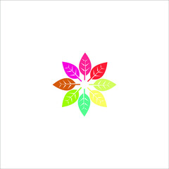 logo helthy leaft beautiful icon templet vector