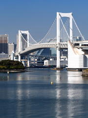 Obraz premium 東京都 レインボーブリッジと東京港