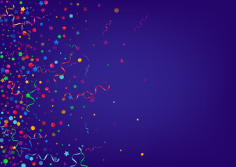 Bright Spiral Swirl Vector Blue Background. Party 