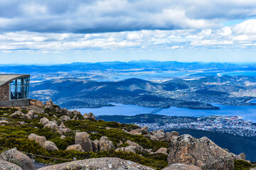 Mount Wellington overlooking Hobart, Tasmania