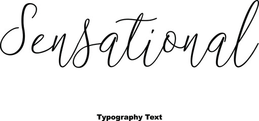Sensational Cursive Typography Typescript On White Background 