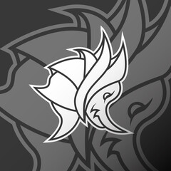 Armor Sea Horse Logo Icon Mascot Cartoon. Esport, Team, Game, Asset, Sticker, Print.