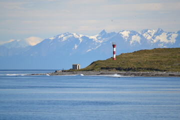 lighthouse on the island  - Usuhaia Argentina 