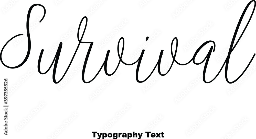 Fototapete hand lettering calligraphy typescript phrase