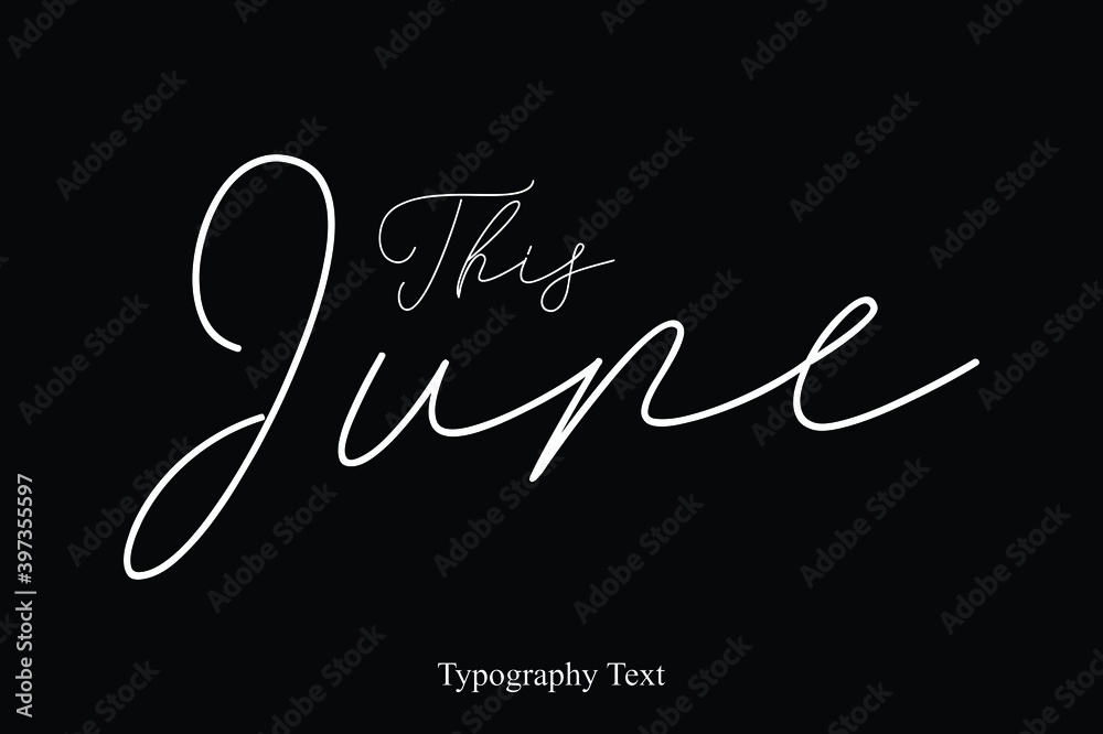 Fototapete handwritten cursive calligraphy typescript