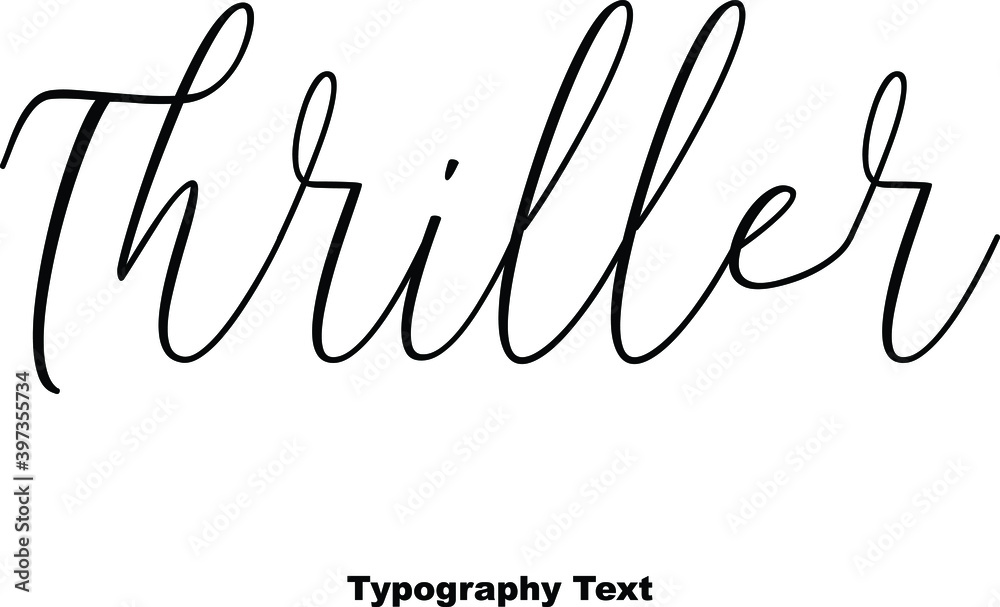 Fototapete hand lettering calligraphy typescript phrase
