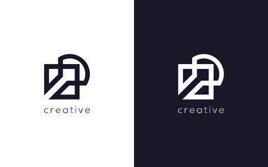 Minimalist letter A logo design, with creative grow/launch symbol, monogram vector based icon template.