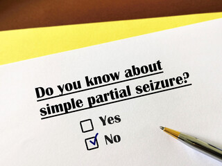 Obraz premium Questionnaire